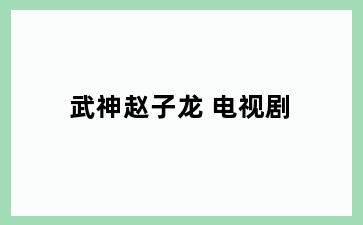 武神赵子龙 电视剧